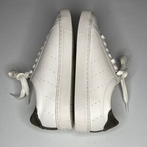 J. Crew Men’s White Leather Sneakers